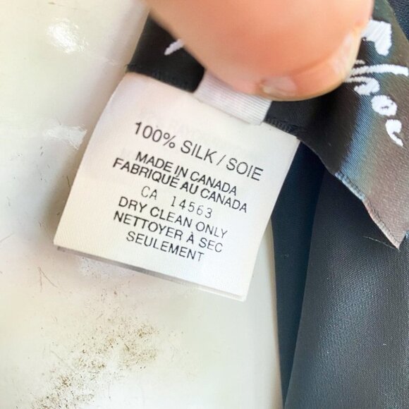 Vintage Sunny Choi All Silk Velvet Chiffon Cocktail Midi Dress S - Picture 10 of 12